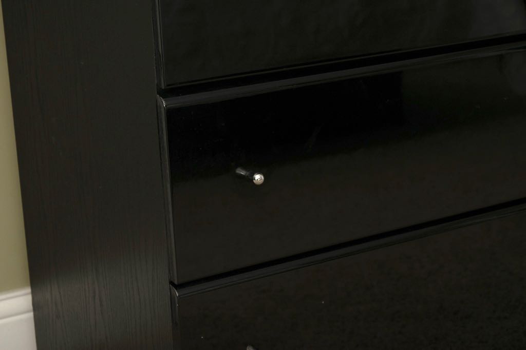 Millenium Black Lacquer Dresser with Mirror EBTH